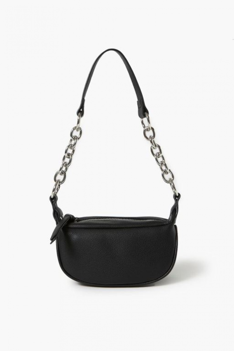 Bolsas Forever 21 Chain Shoulder Uette Mujer Negras | b8M9DuY0sdO