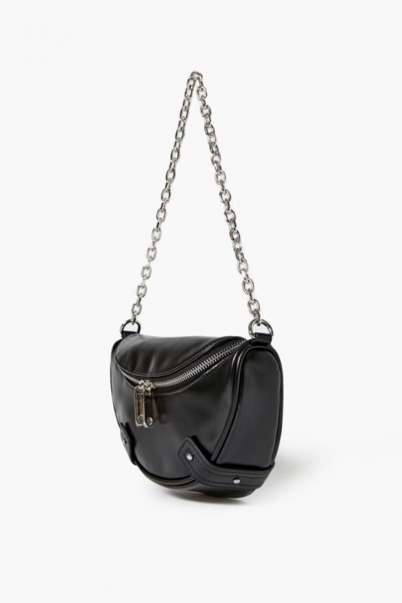 Bolsas Forever 21 Chain Strap Uette Mujer Negras | Esx9Wq6NcKO