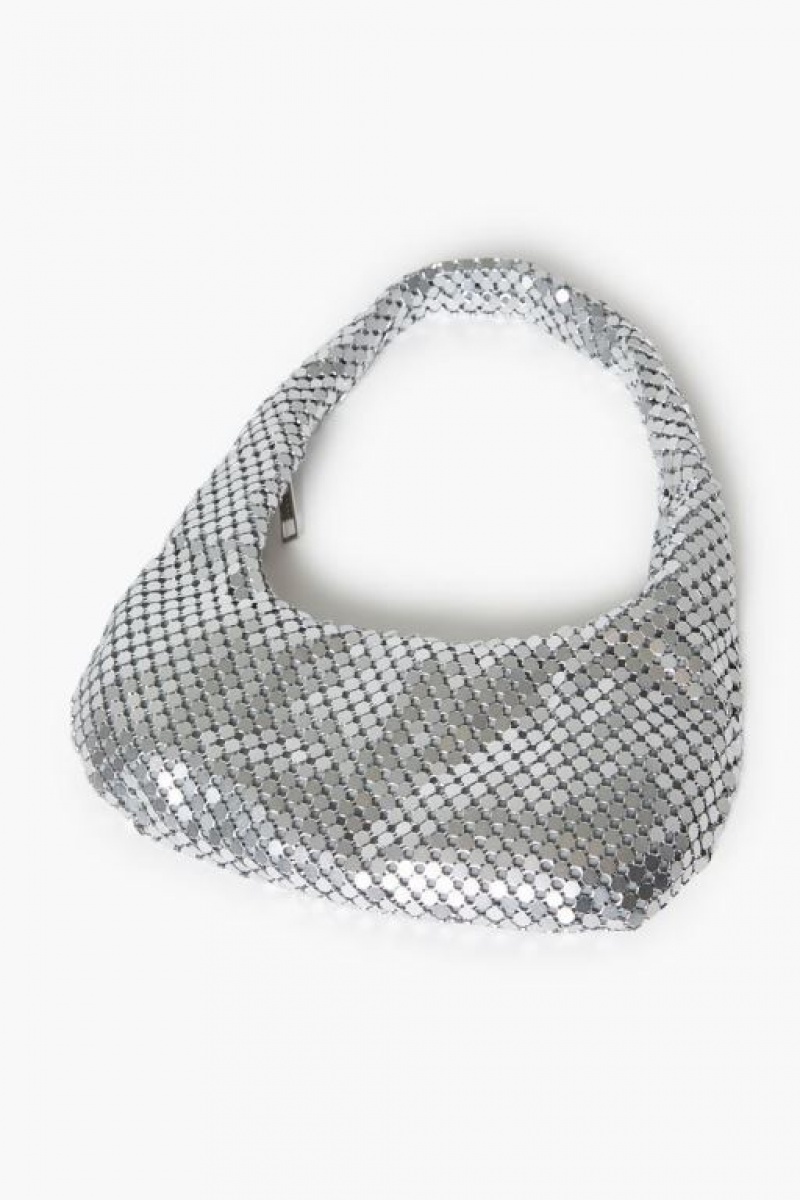 Bolsas Forever 21 Chainmail Shoulder Mujer Plateadas | aLXJ1lFtxP3