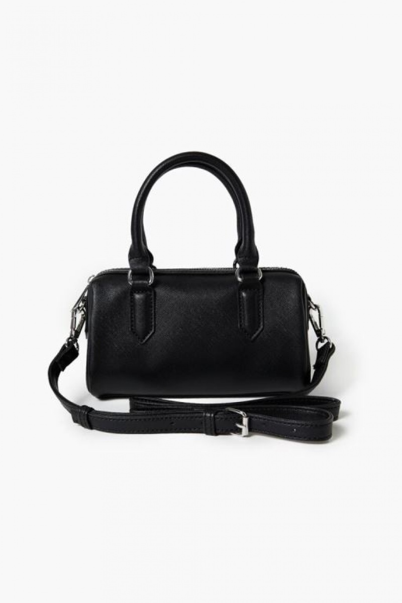 Bolsas Forever 21 Crossbody Barrel Mujer Negras | 3LfwWwngzYo