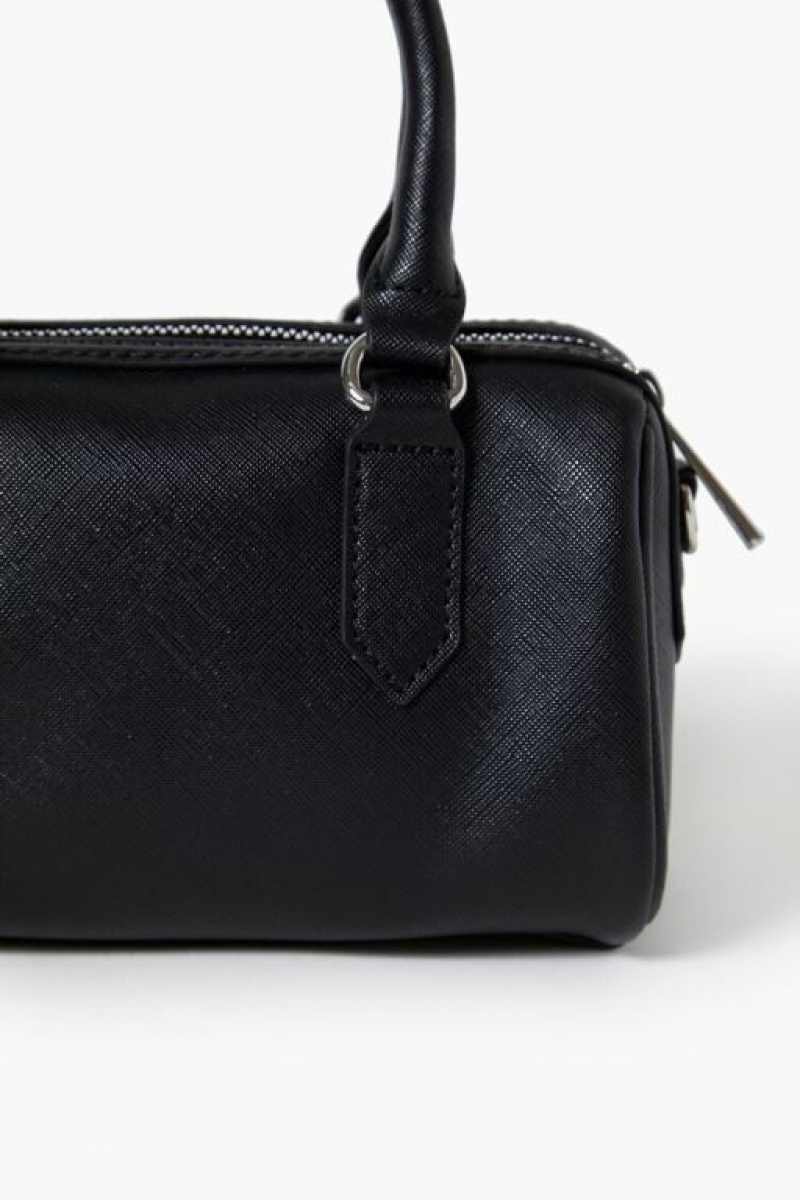 Bolsas Forever 21 Crossbody Barrel Mujer Negras | 3LfwWwngzYo