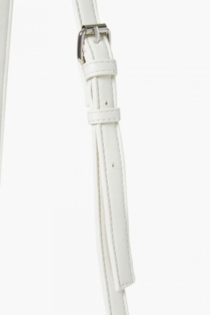 Bolsas Forever 21 Faux Cuero Crossbody Mujer Blancas | rds6BzGeQCn