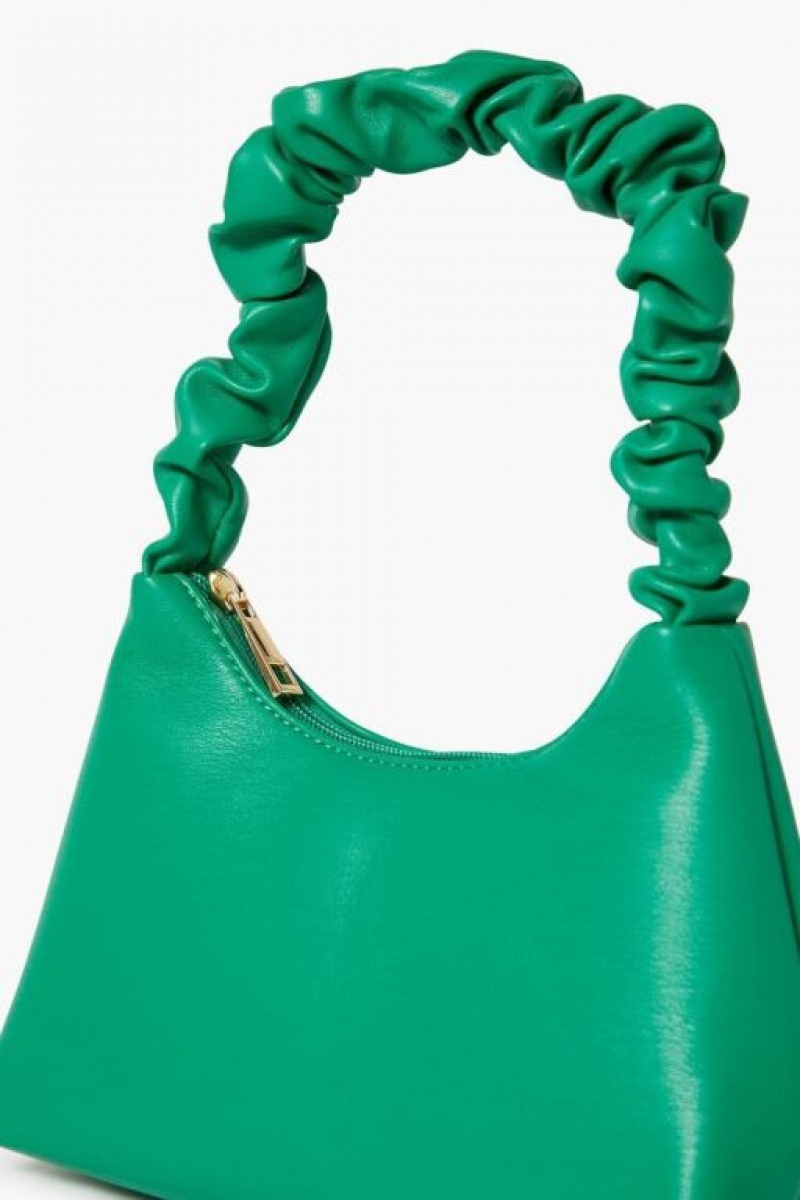 Bolsas Forever 21 Faux Cuero Ruched Strap Handbag Mujer Verde | wwDQ2rTOP6A