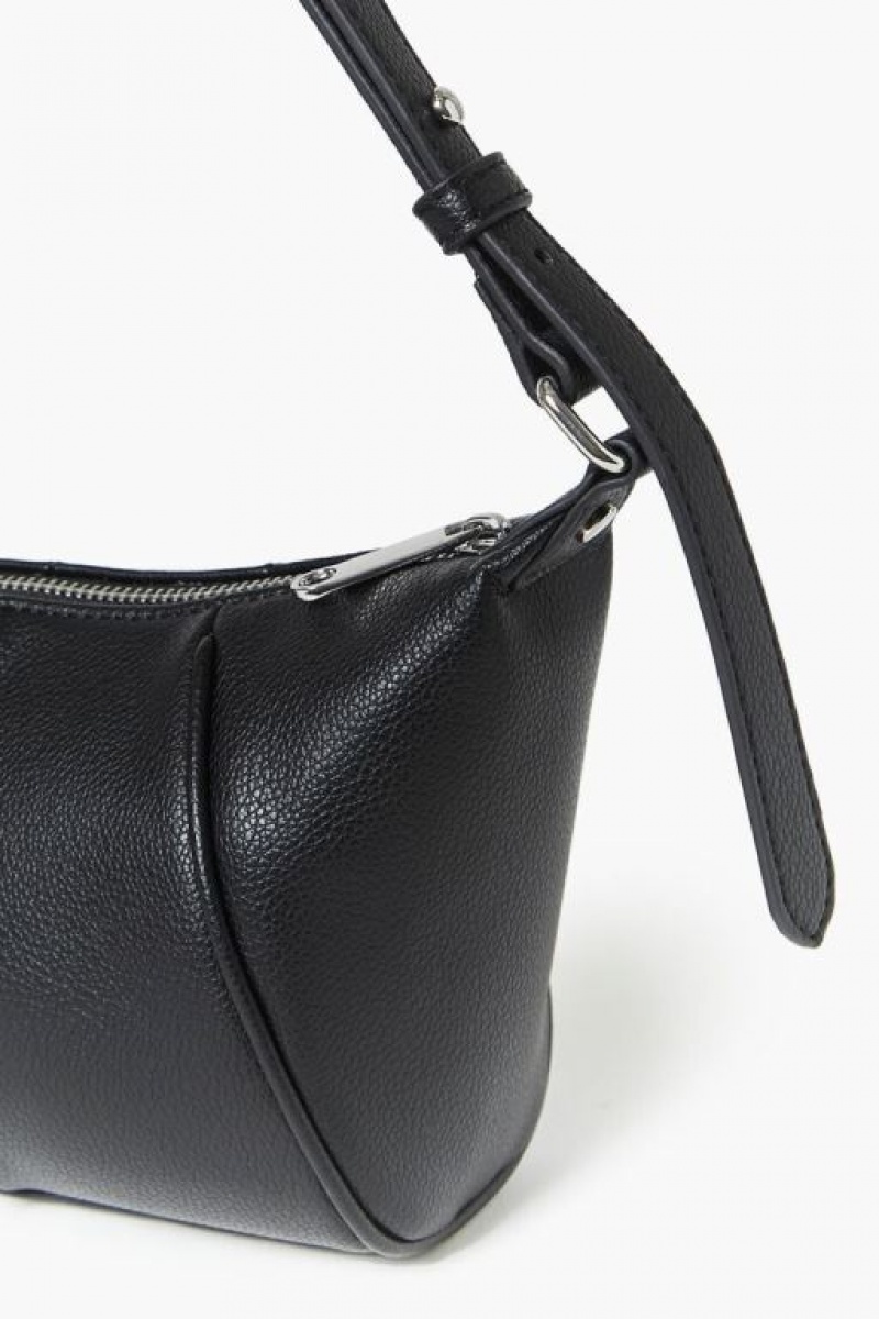 Bolsas Forever 21 Faux Cuero Shoulder Mujer Negras | 3d1OXx0Lia7