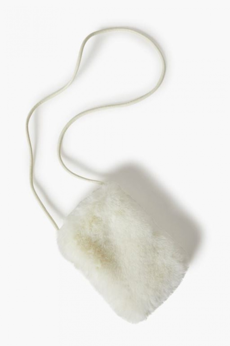 Bolsas Forever 21 Faux Fur Crossbody Mujer Creme | 3ty0QCM1sVk