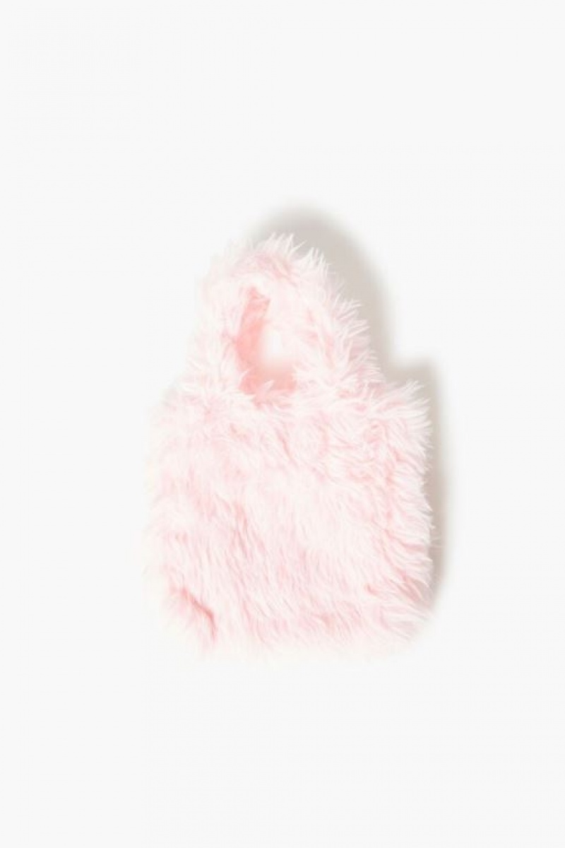 Bolsas Forever 21 Faux Fur Tote Mujer Rosas | 9Hw7gJLiFqg