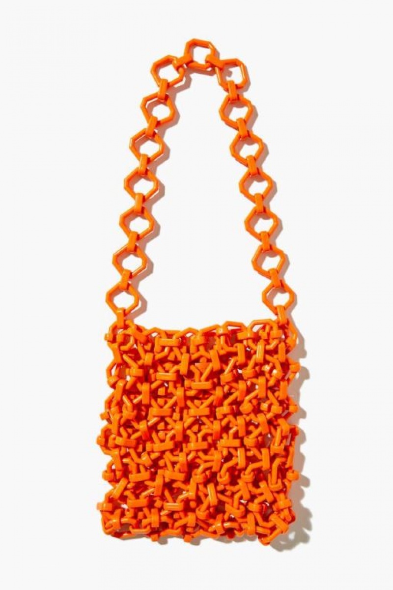 Bolsas Forever 21 Geo Ring Shoulder Mujer Naranjas | SG0DjBGRqsy