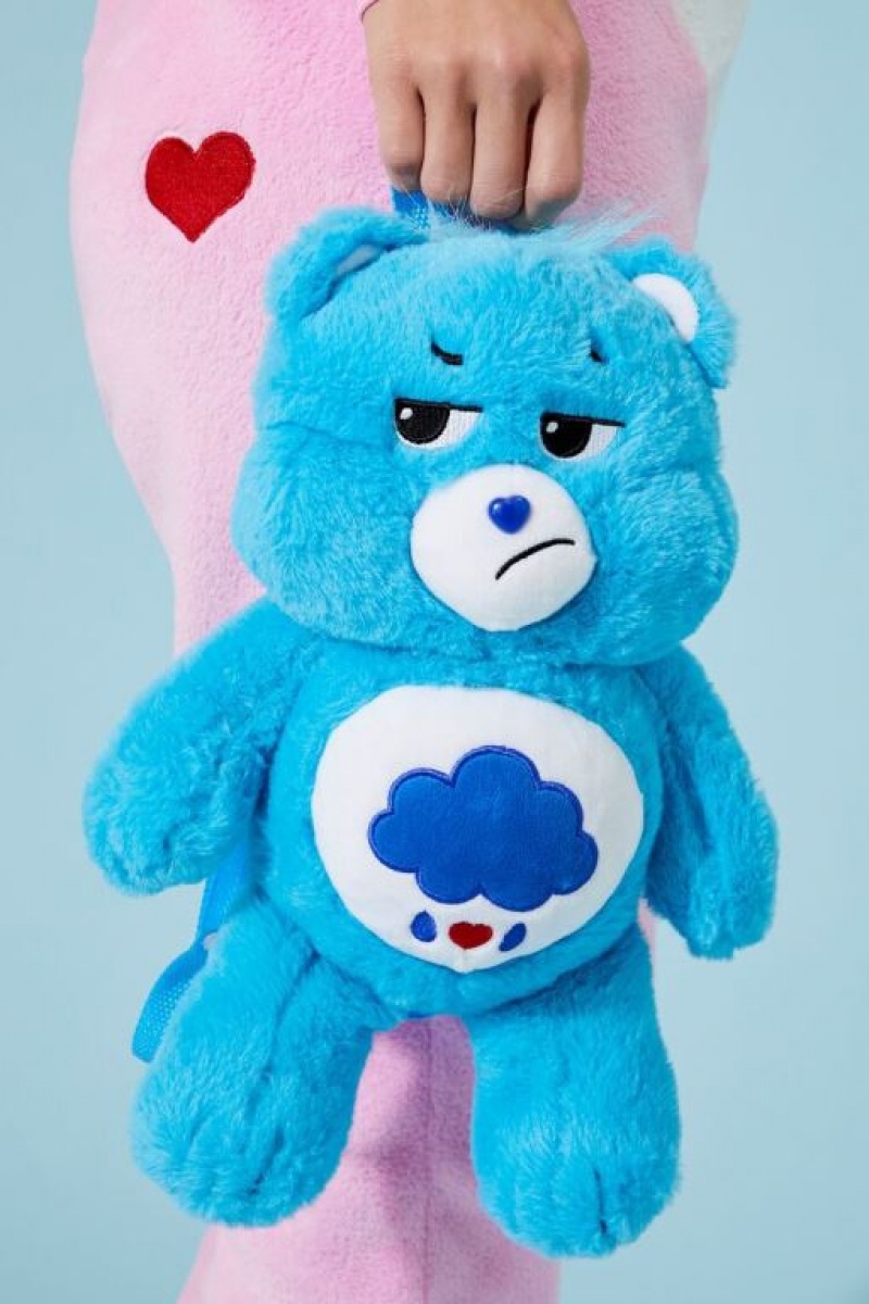 Bolsas Forever 21 Grumpy Bear Plush Backpack Mujer Azules | cihUMXalRp5