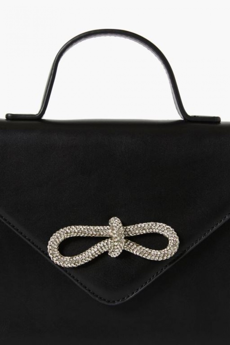 Bolsas Forever 21 Rhinestone Bow Crossbody Mujer Negras | kREeHsgszlx