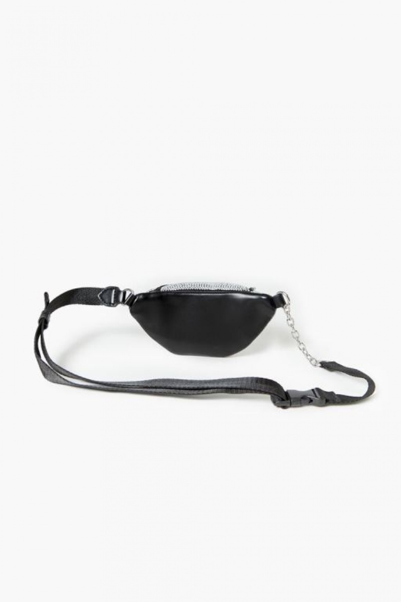 Bolsas Forever 21 Rhinestone Fanny Pack Mujer Negras | iH1fquwrssC