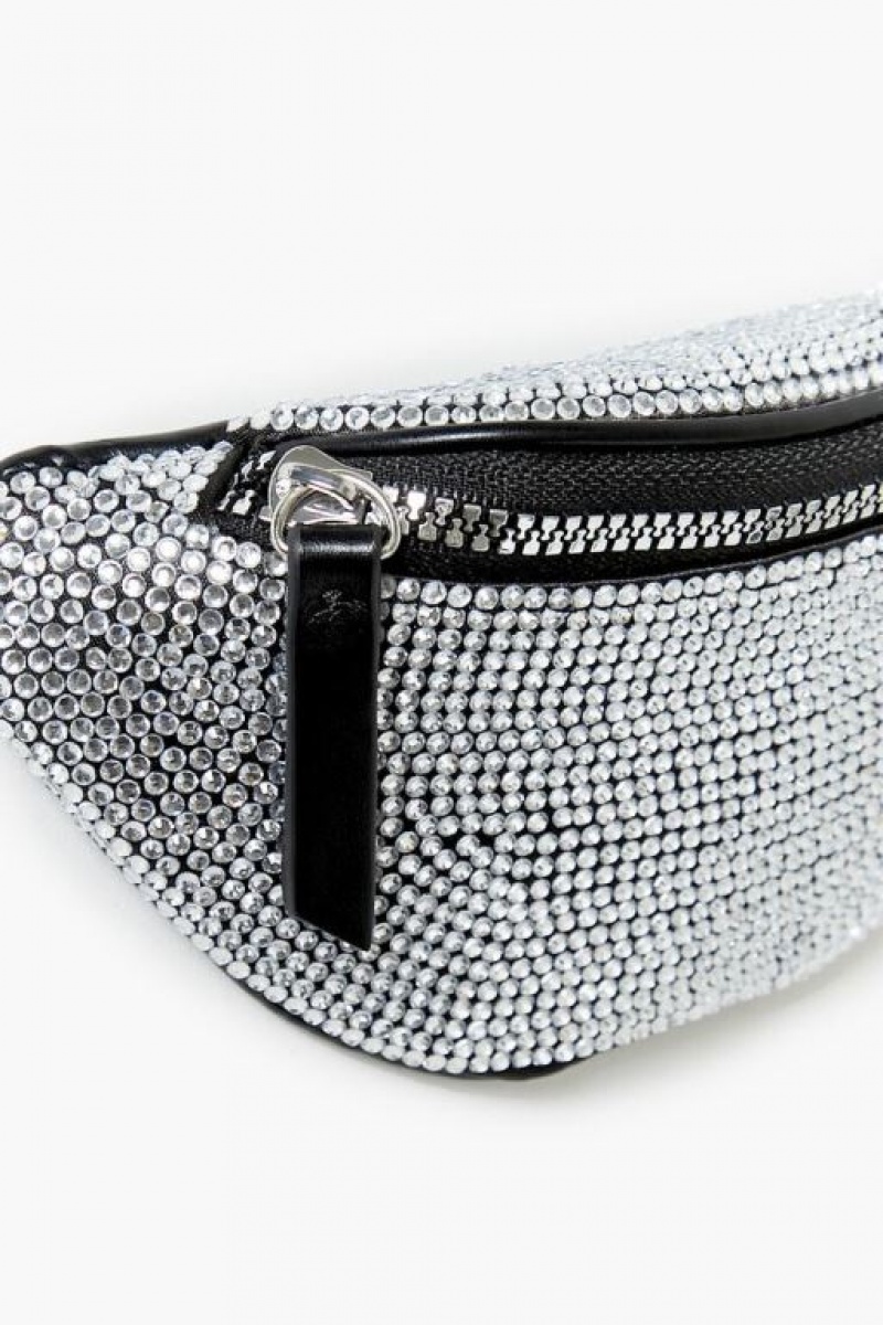 Bolsas Forever 21 Rhinestone Fanny Pack Mujer Negras | iH1fquwrssC