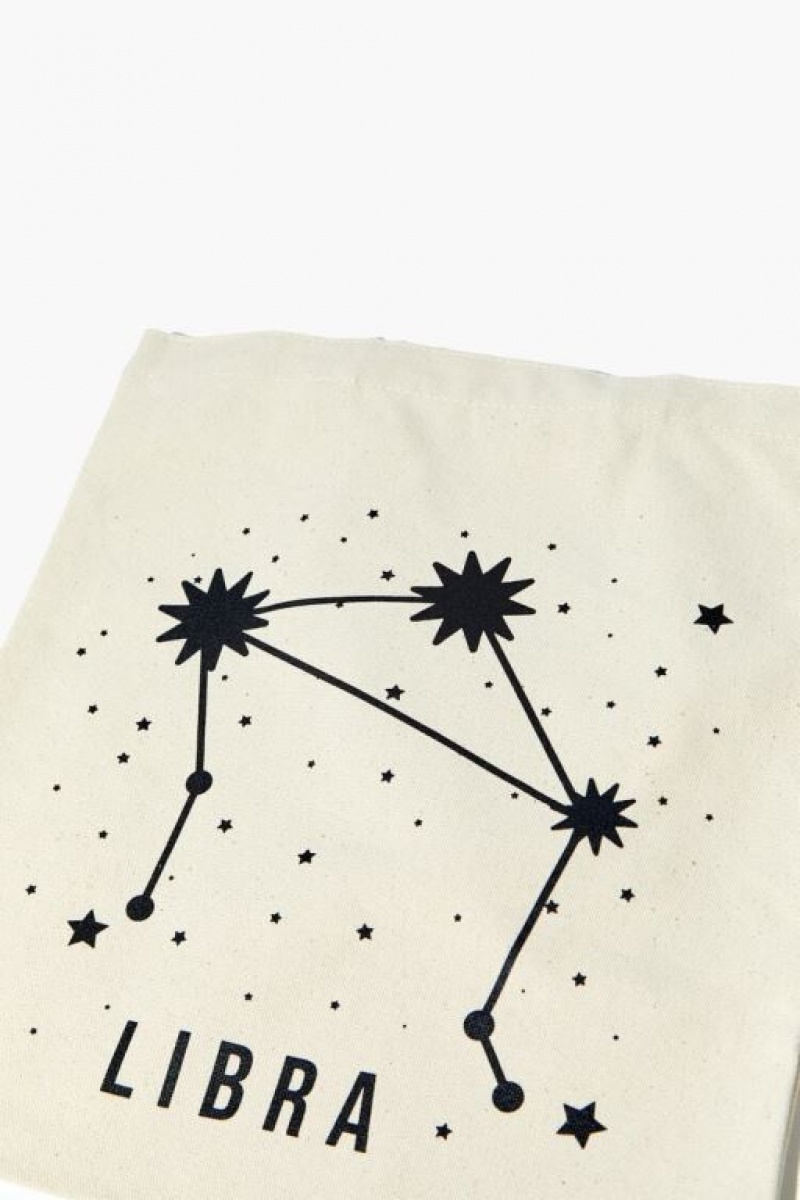 Bolsas Forever 21 Zodiac Constellation Tote Mujer Beige | H4kc0y5JXLx