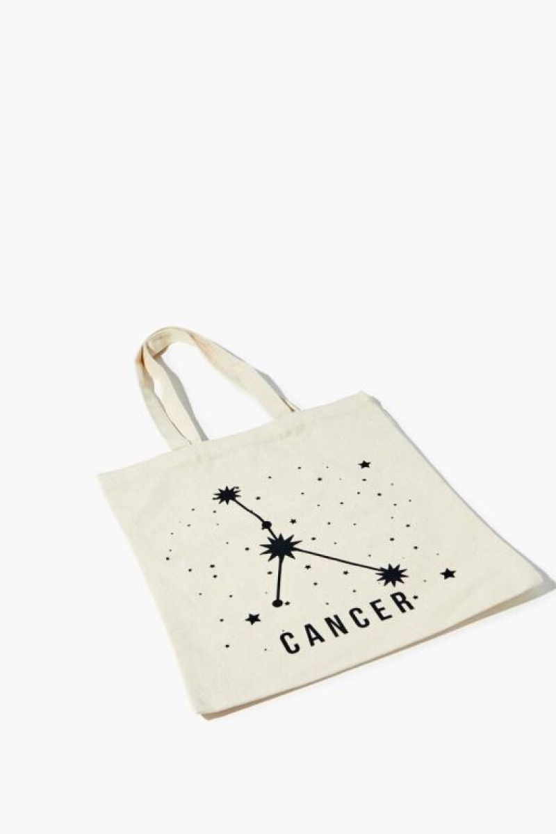 Bolsas Forever 21 Zodiac Constellation Tote Mujer Beige | pZzoHKE6lX3