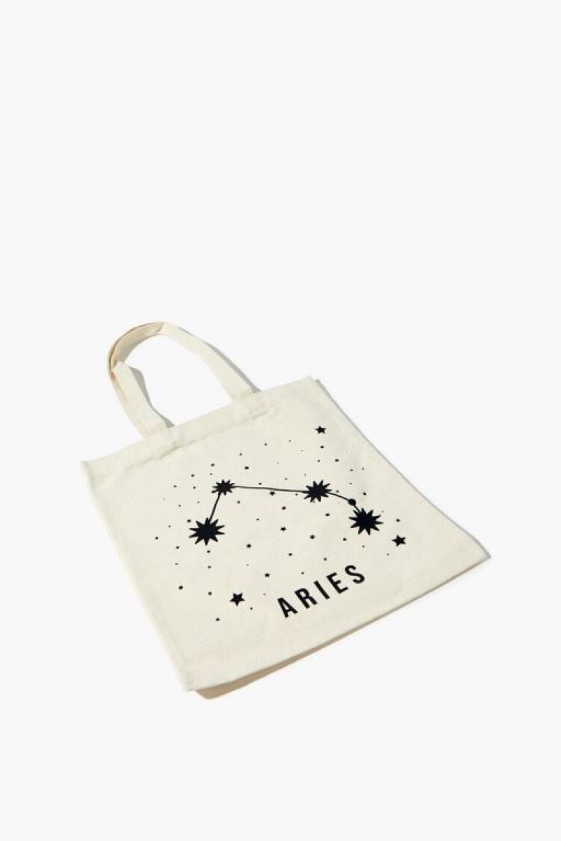 Bolsas Forever 21 Zodiac Constellation Tote Mujer Beige | RMsOCl3zW5F