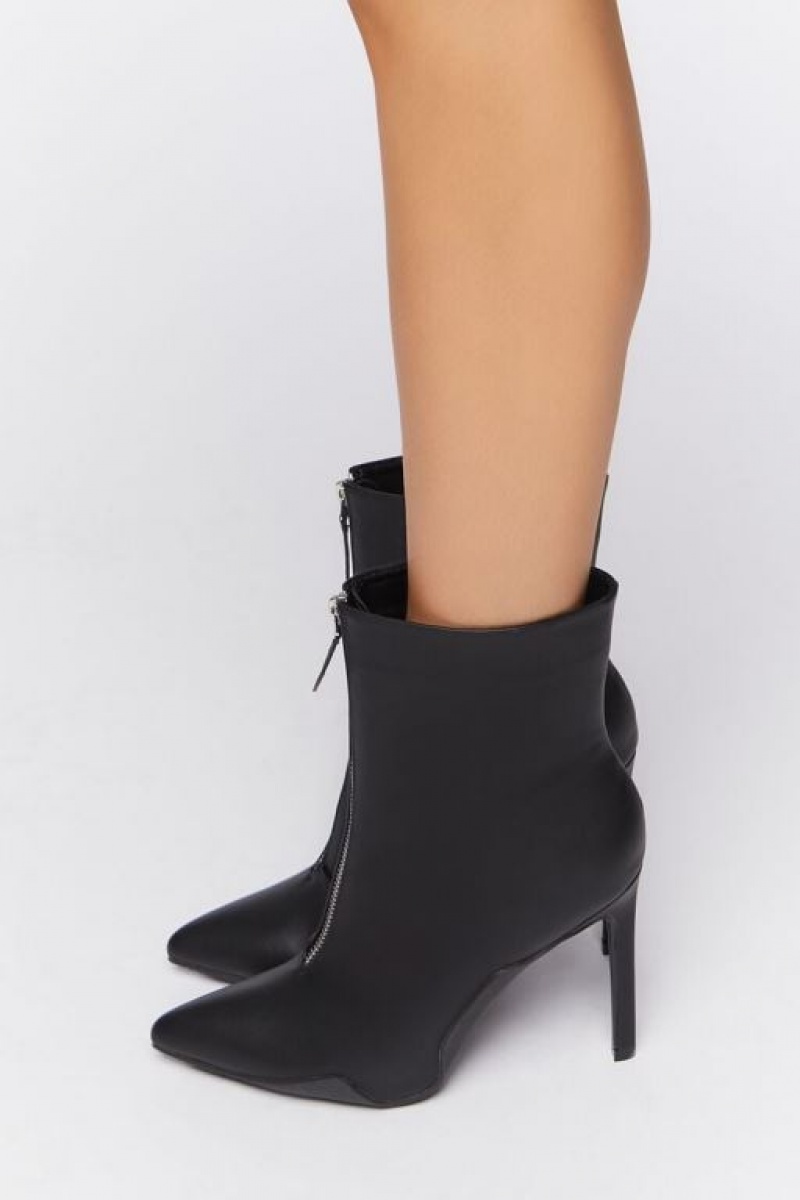 Botas Forever 21 Pointed Stiletto Booties Mujer Negras | PSiVvabY75l