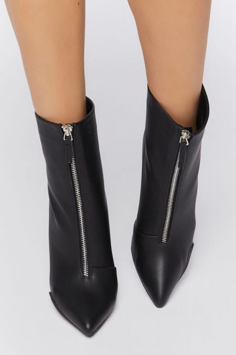 Botas Forever 21 Pointed Stiletto Booties Mujer Negras | PSiVvabY75l