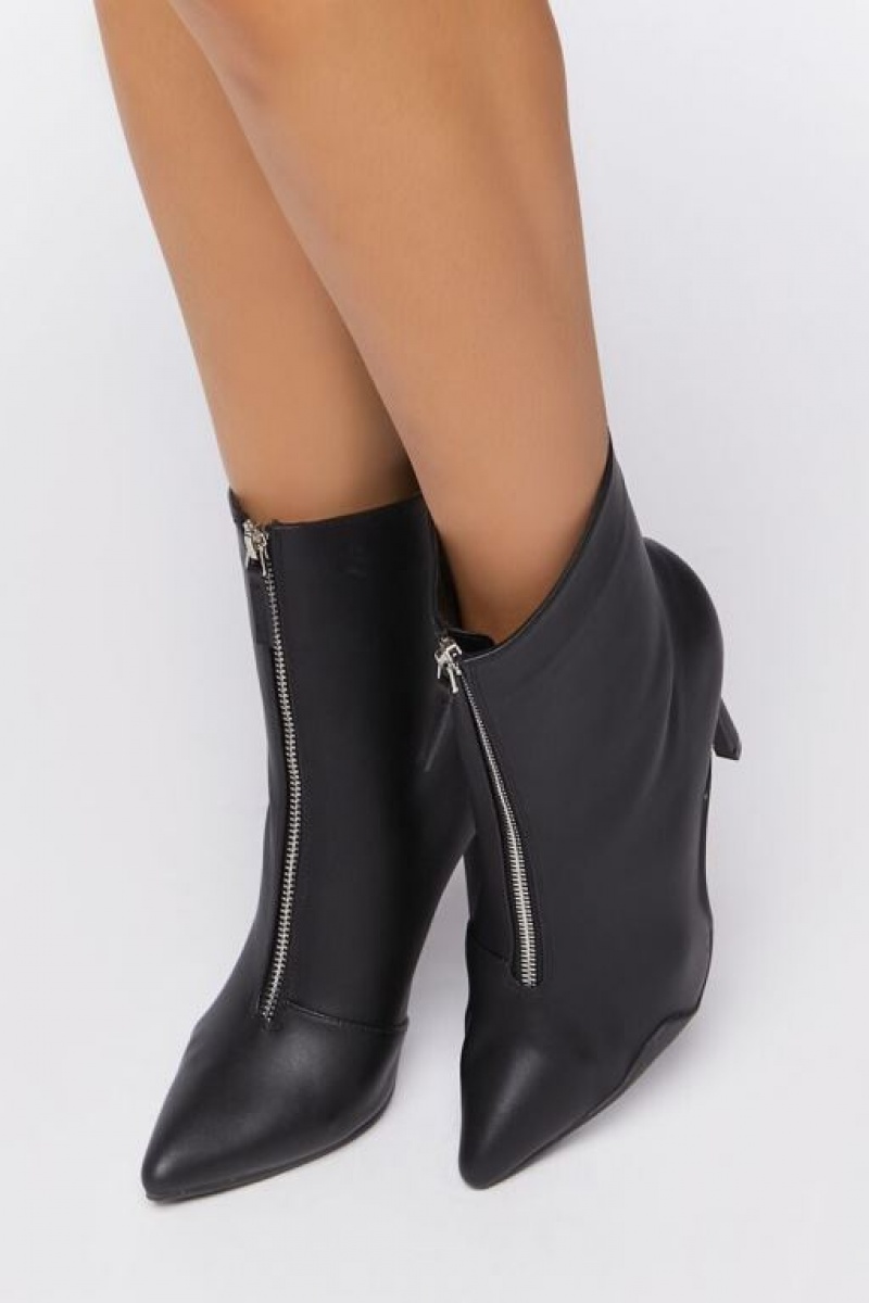 Botas Forever 21 Pointed Stiletto Booties Mujer Negras | PSiVvabY75l