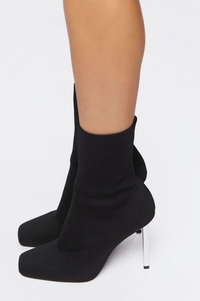 Botas Forever 21 Stiletto Sock Booties Mujer Negras | lBy0sA1xWs8