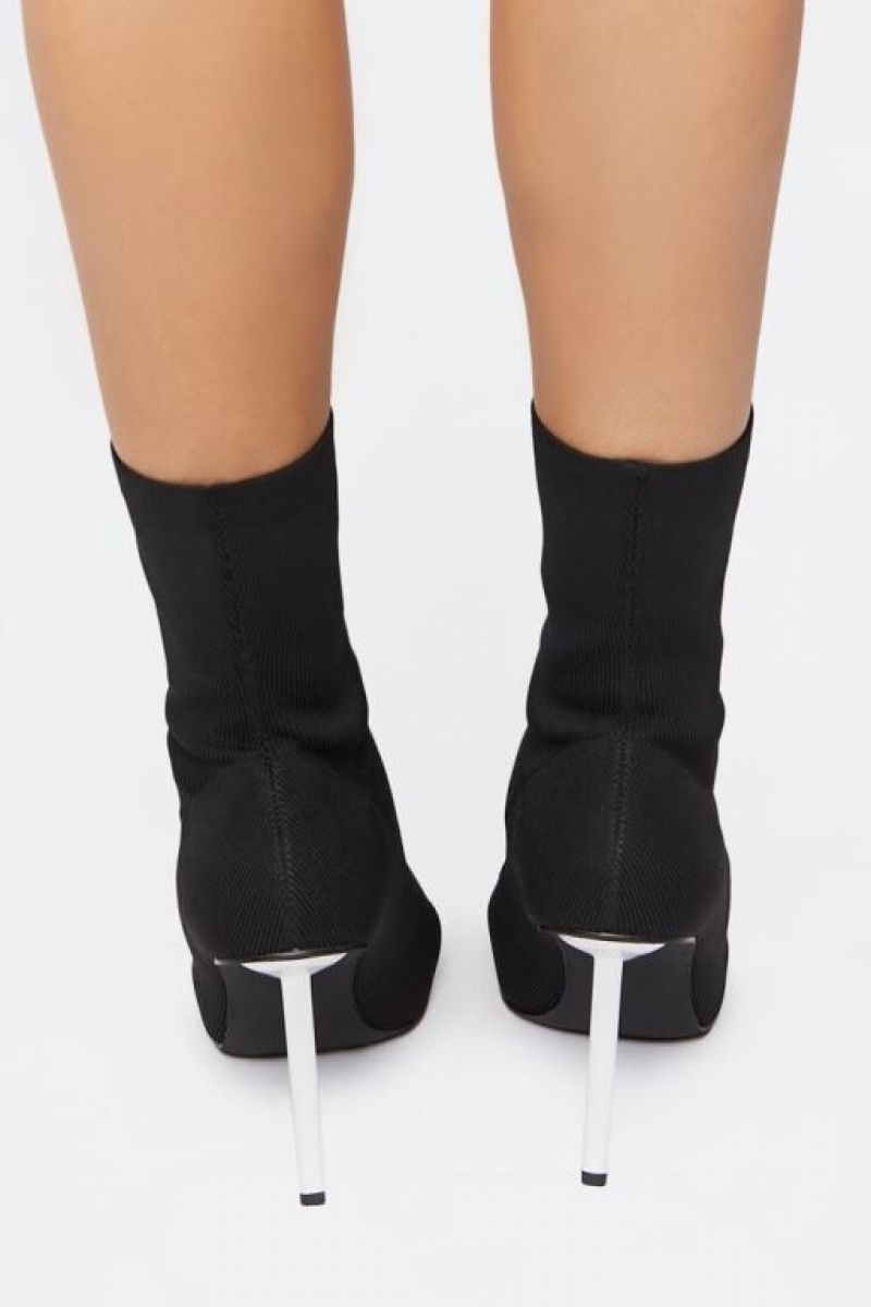 Botas Forever 21 Stiletto Sock Booties Mujer Negras | lBy0sA1xWs8