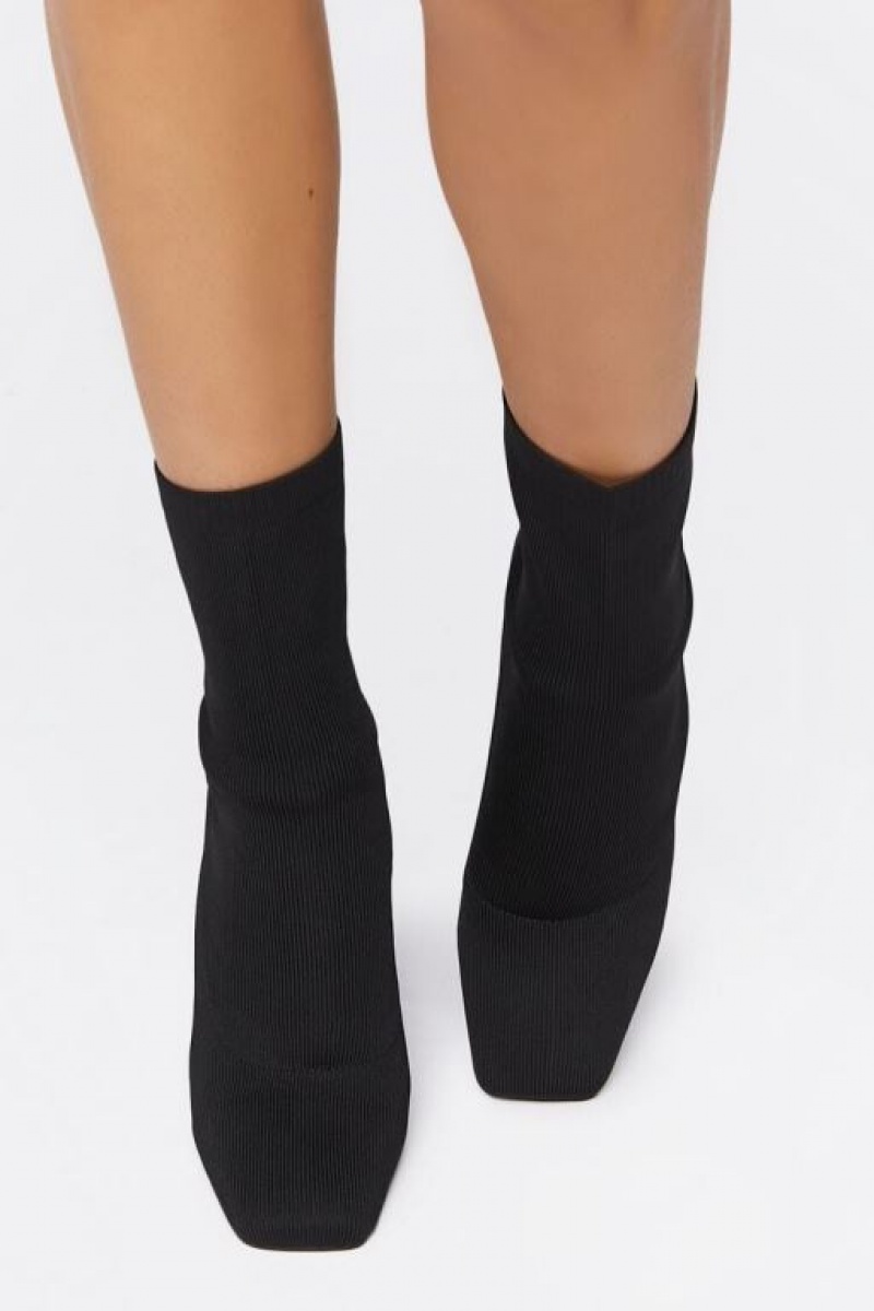 Botas Forever 21 Stiletto Sock Booties Mujer Negras | lBy0sA1xWs8