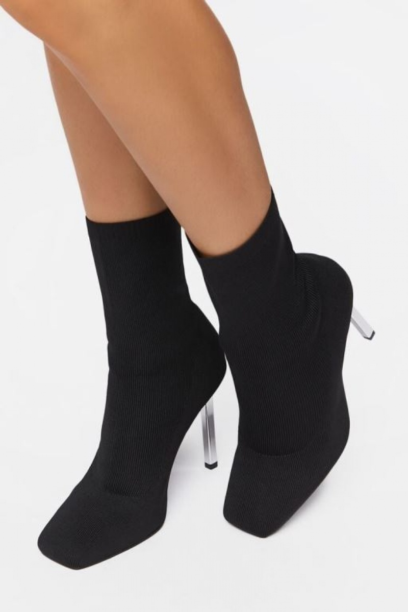 Botas Forever 21 Stiletto Sock Booties Mujer Negras | lBy0sA1xWs8