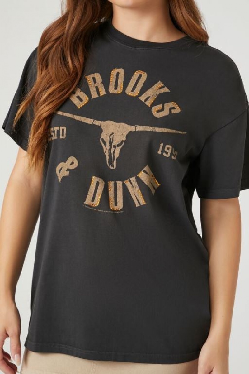 Camisa Forever 21 Brooks Amp Dunn Estampadas Mujer Gris Multicolor | fFxW0MW6Rzp