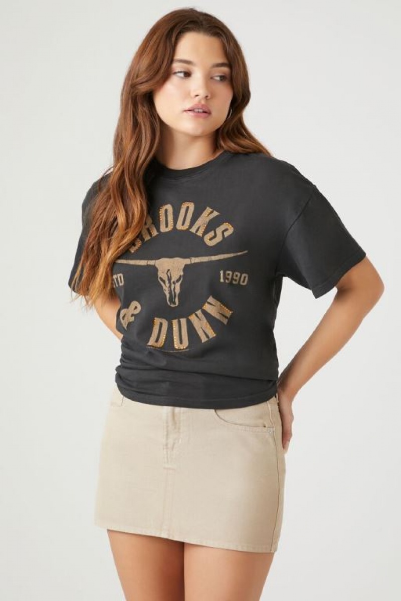 Camisa Forever 21 Brooks Amp Dunn Estampadas Mujer Gris Multicolor | fFxW0MW6Rzp