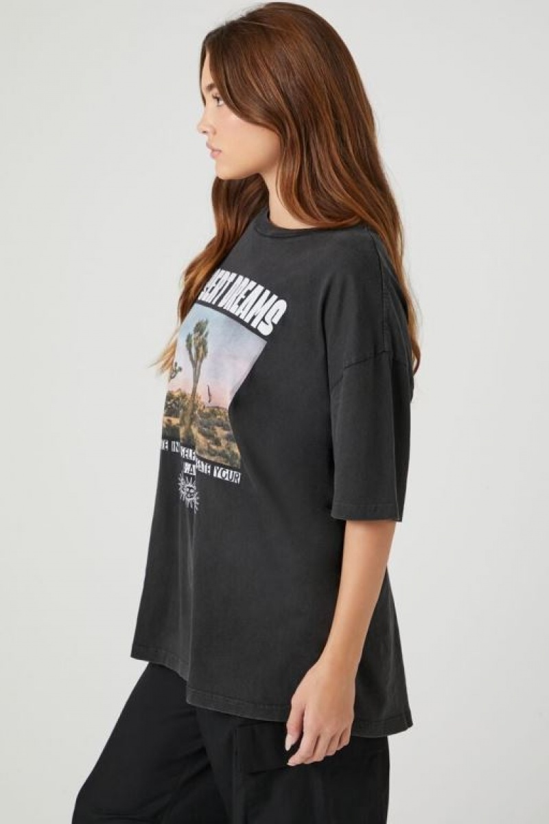 Camisa Forever 21 Desert Dreams Estampadas Mujer Negras Multicolor | FrOdgHxUlMU