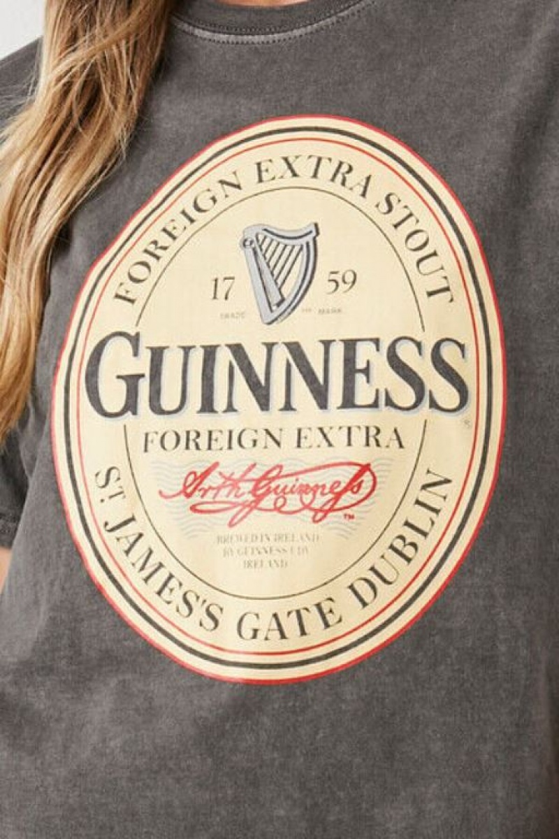 Camisa Forever 21 Guinness Estampadas Mujer Gris Multicolor | fl2Xk4ePE6L