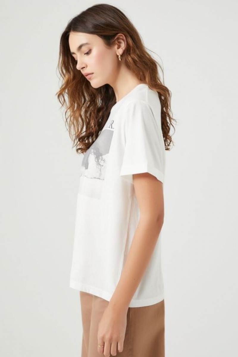 Camisa Forever 21 Her Estampadas Mujer Blancas Negras | OlBbbjQxPdH