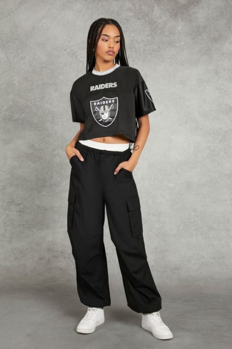 Camisa Forever 21 Las Vegas Raiders Football Mujer Negras Multicolor | gICBmHRZNWV