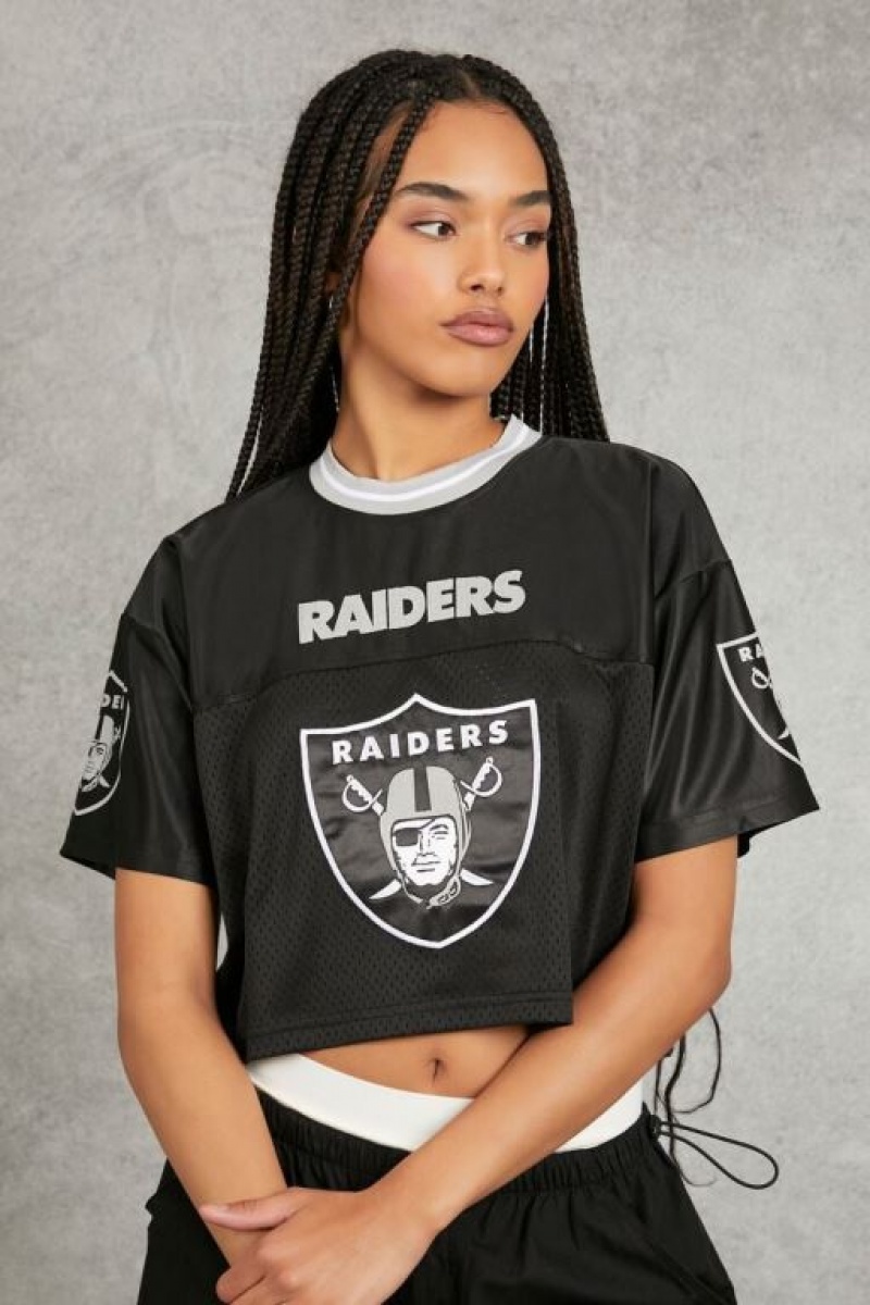 Camisa Forever 21 Las Vegas Raiders Football Mujer Negras Multicolor | gICBmHRZNWV