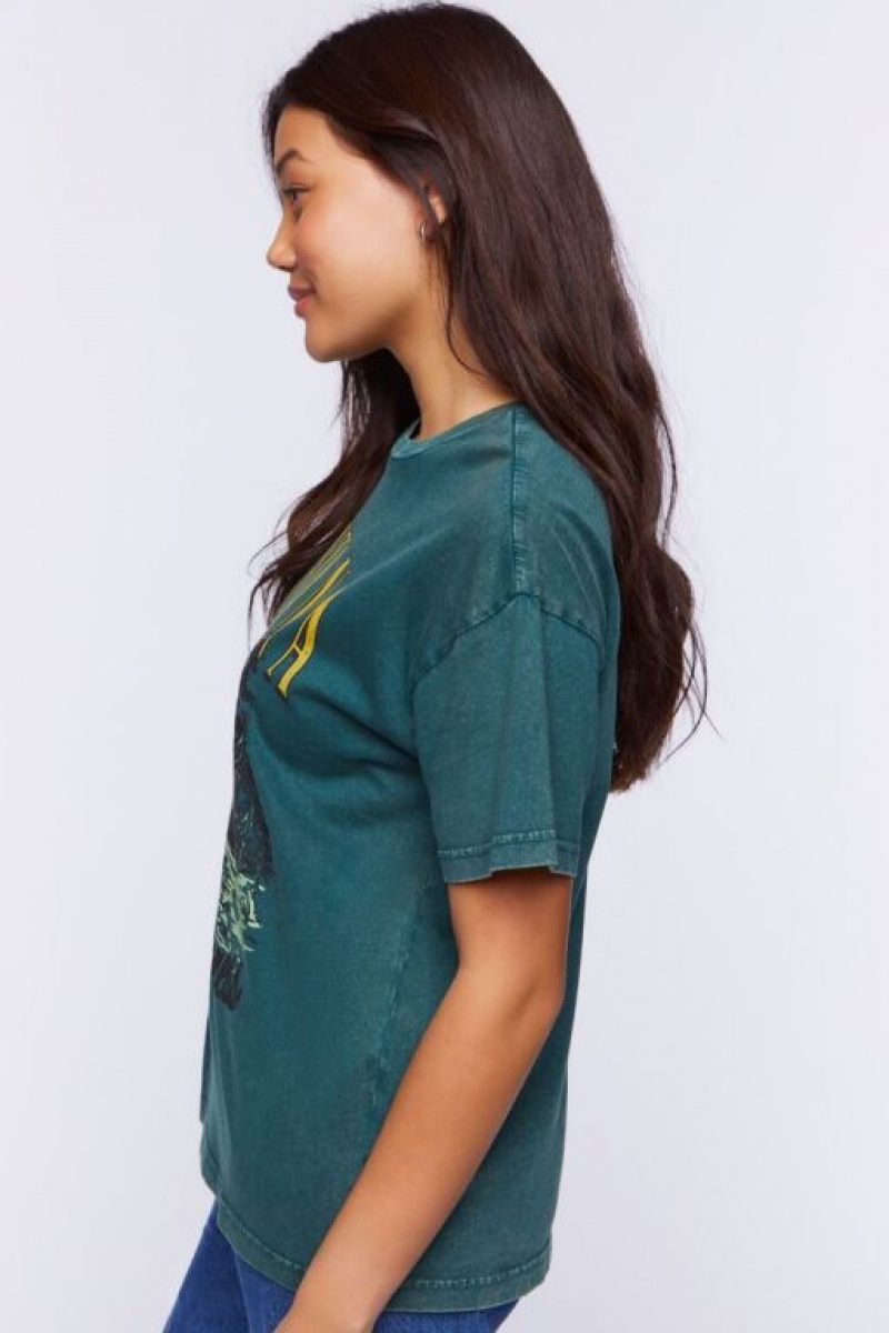 Camisa Forever 21 Montana Wilderness Estampadas Mujer Verde Multicolor | izBN1Pm2Wv9