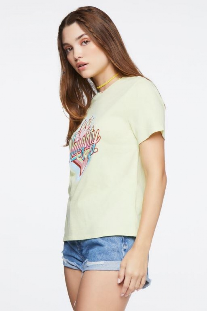 Camisa Forever 21 Organically Grown Cotton Estampadas Mujer Verde Multicolor | wq5kjW1Ty9G