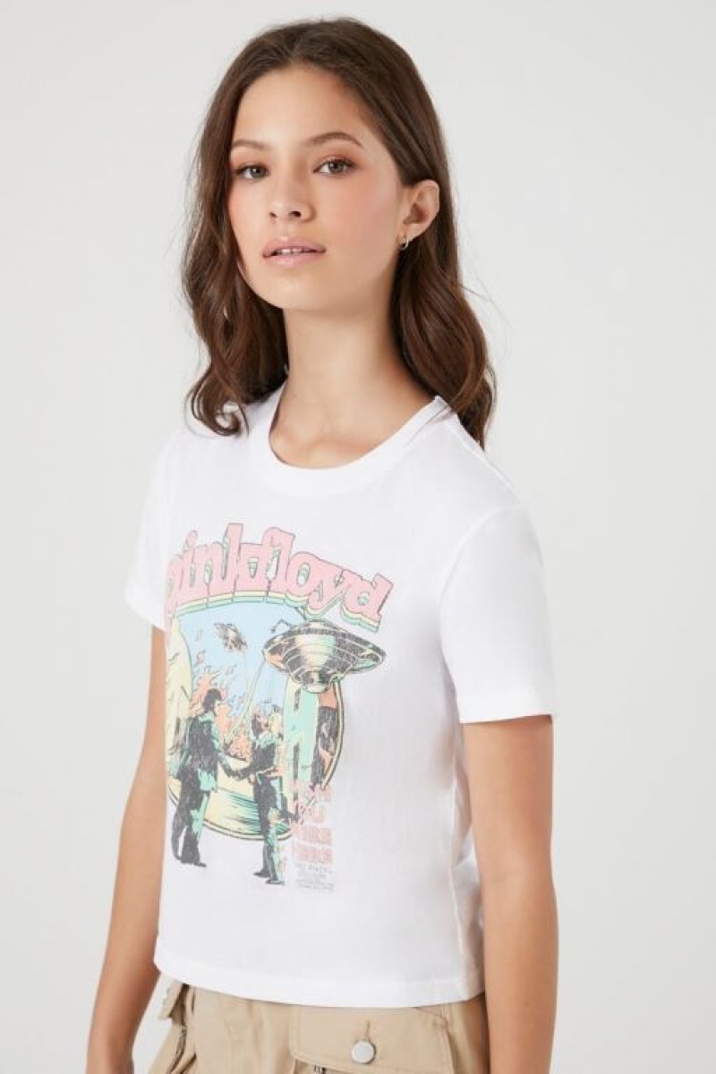 Camisa Forever 21 Pink Floyd Estampadas Mujer Creme Multicolor | WUhwl2JXyqe