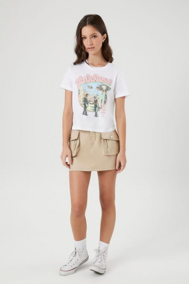 Camisa Forever 21 Pink Floyd Estampadas Mujer Creme Multicolor | WUhwl2JXyqe