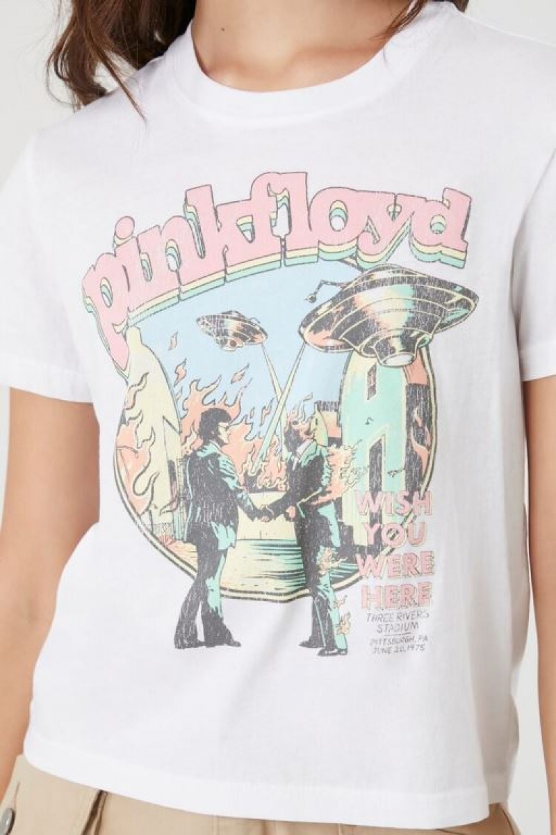 Camisa Forever 21 Pink Floyd Estampadas Mujer Creme Multicolor | WUhwl2JXyqe