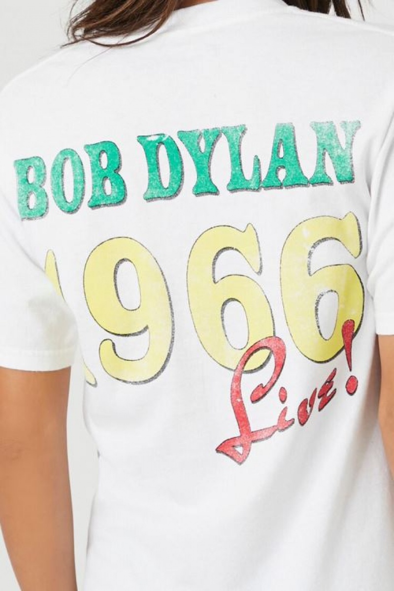 Camisa Forever 21 Prince Peter Bob Dylan Estampadas Mujer Blancas Multicolor | sSvtMkaEZcy