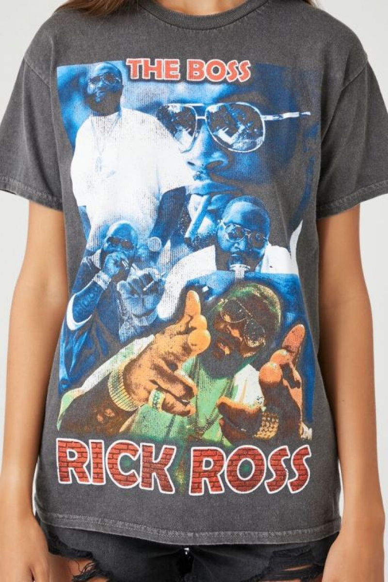 Camisa Forever 21 Rick Ross Estampadas Mujer Gris Multicolor | Vr8STt9PTYH