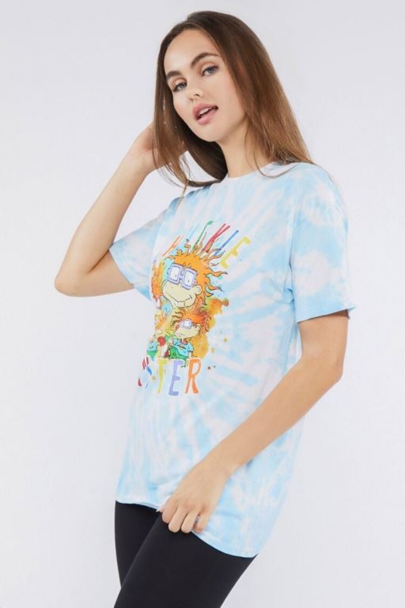 Camisa Forever 21 Rugrats Estampadas Tie Dye Mujer Azules Multicolor | yzAbEisRBYI