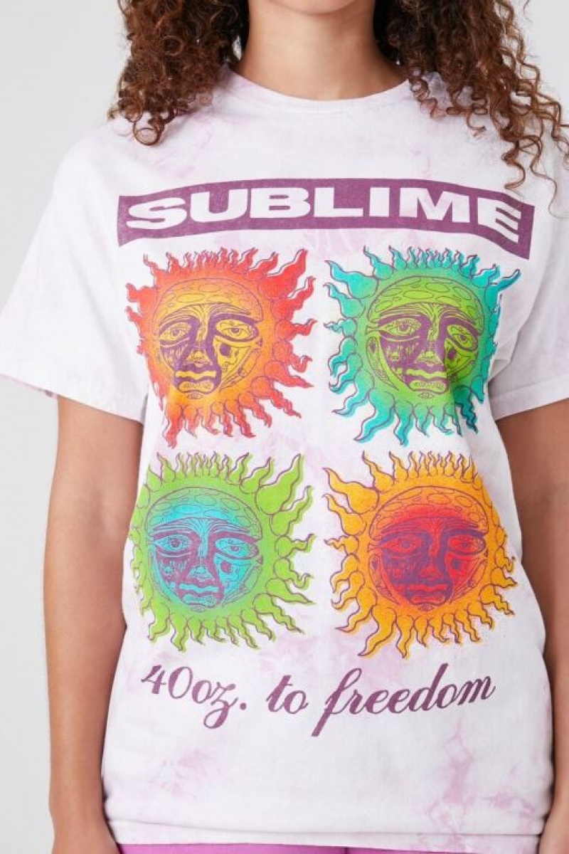 Camisa Forever 21 Tie Dye Sublime Estampadas Mujer Blancas Multicolor | mvkAnovdYjW