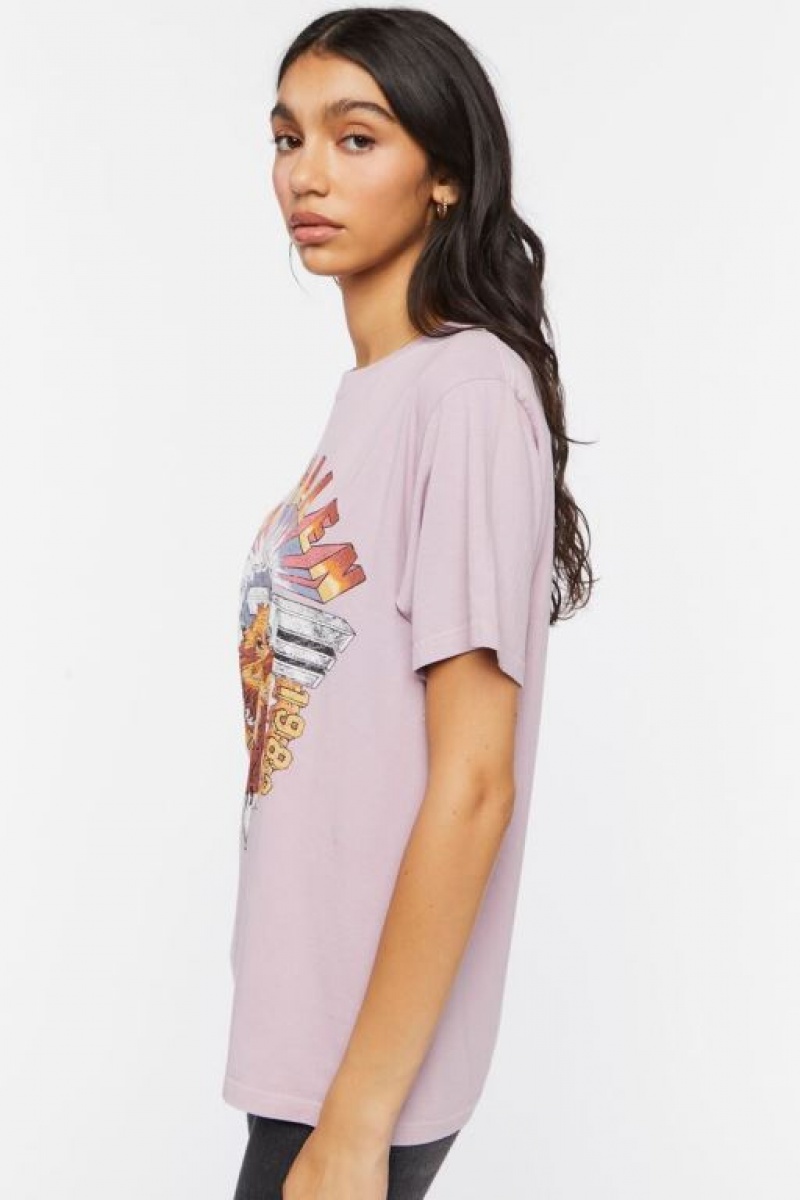 Camisa Forever 21 Van Halen Estampadas Mujer Rosas Multicolor | KIrPmyKZ6QQ