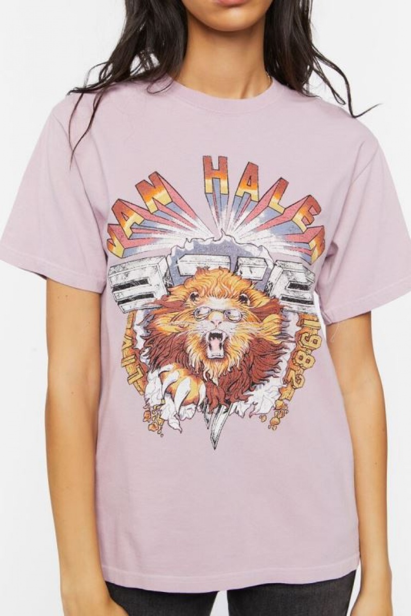 Camisa Forever 21 Van Halen Estampadas Mujer Rosas Multicolor | KIrPmyKZ6QQ