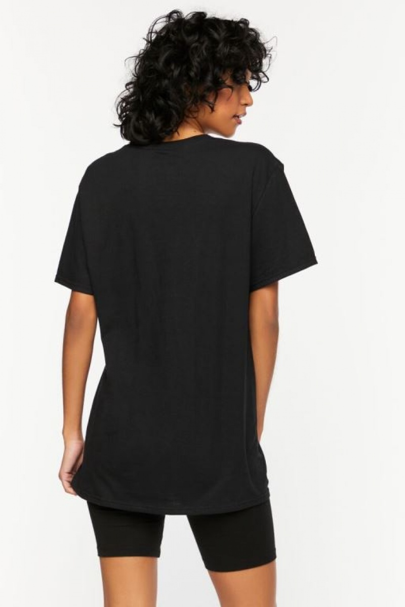 Camisa Forever 21 Whitney Estampadas Mujer Negras | Pk9cMKwiJcr