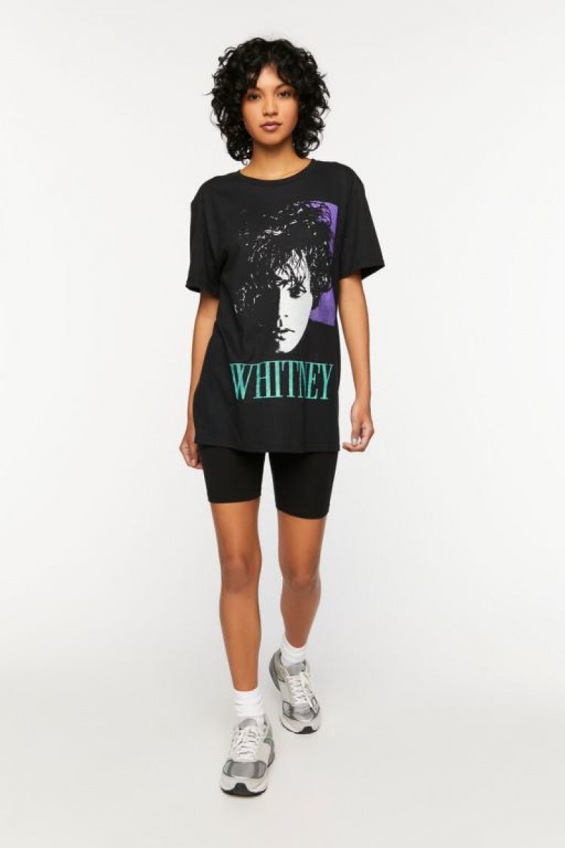 Camisa Forever 21 Whitney Estampadas Mujer Negras | Pk9cMKwiJcr