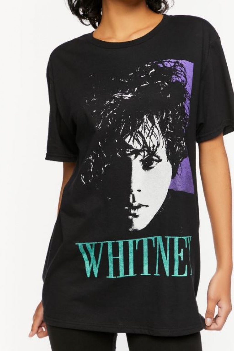 Camisa Forever 21 Whitney Estampadas Mujer Negras | Pk9cMKwiJcr