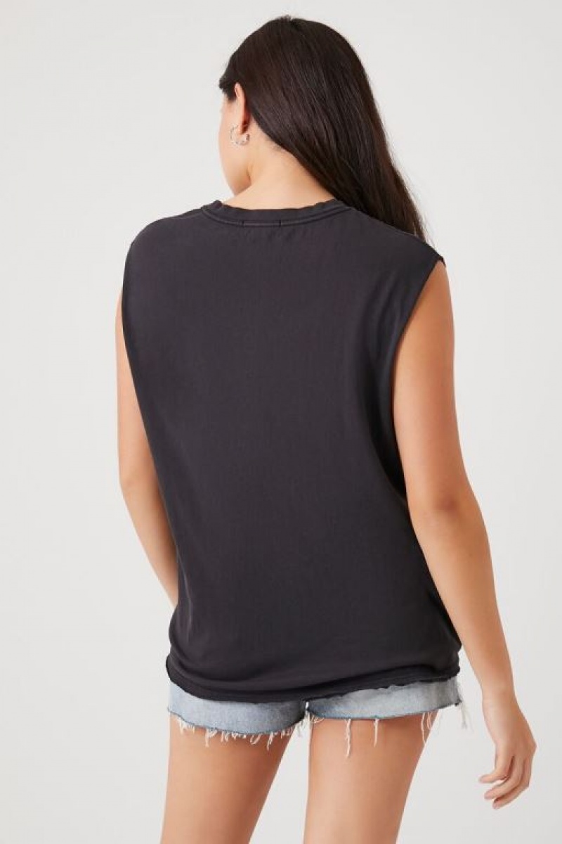 Camiseta Tirantes Forever 21 Relaxed Muscle Mujer Negras | ElRQXxEQlJc