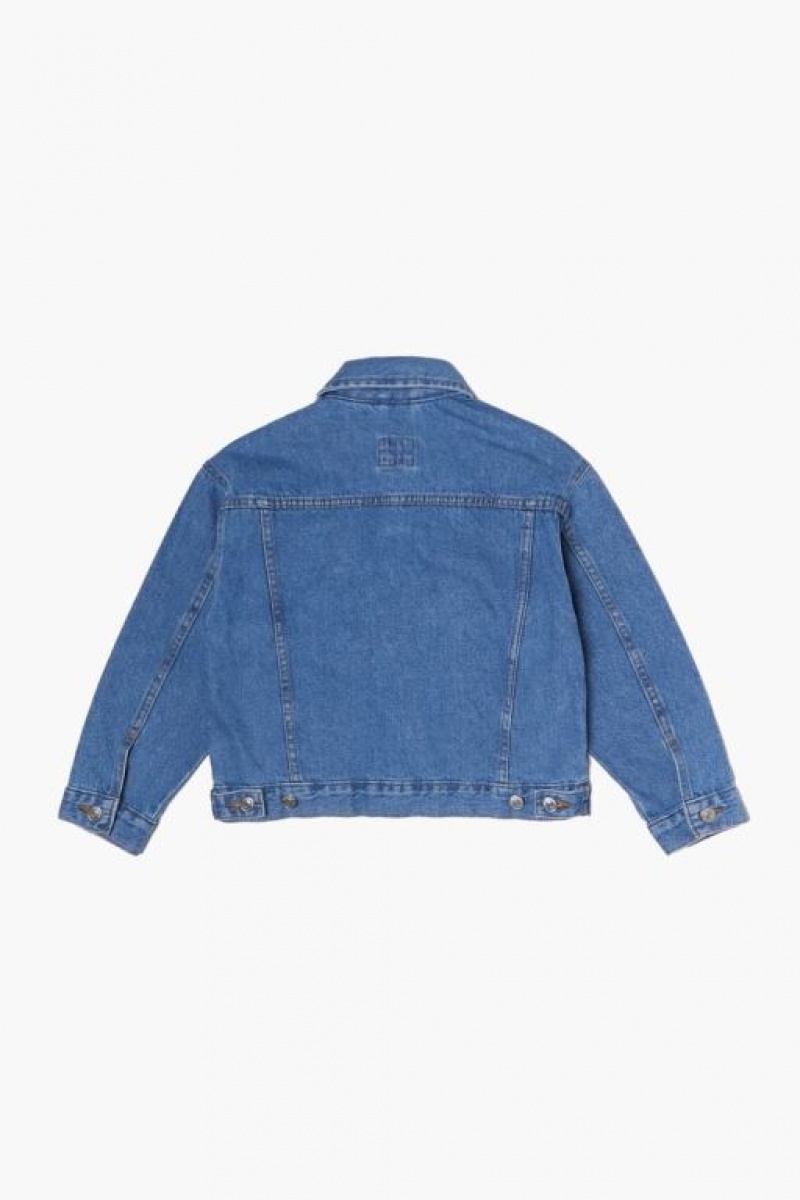 Casacas Forever 21 Denim Girls Boys Niños Azules | 48YtYWH2T2w