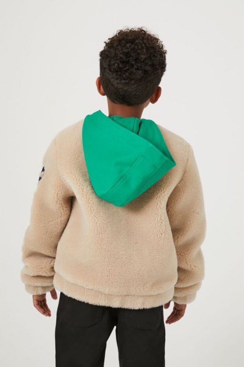 Casacas Forever 21 Faux Fur Patch Girls Boys Niños Gris Marrones Multicolor | eILDnAoJJzv