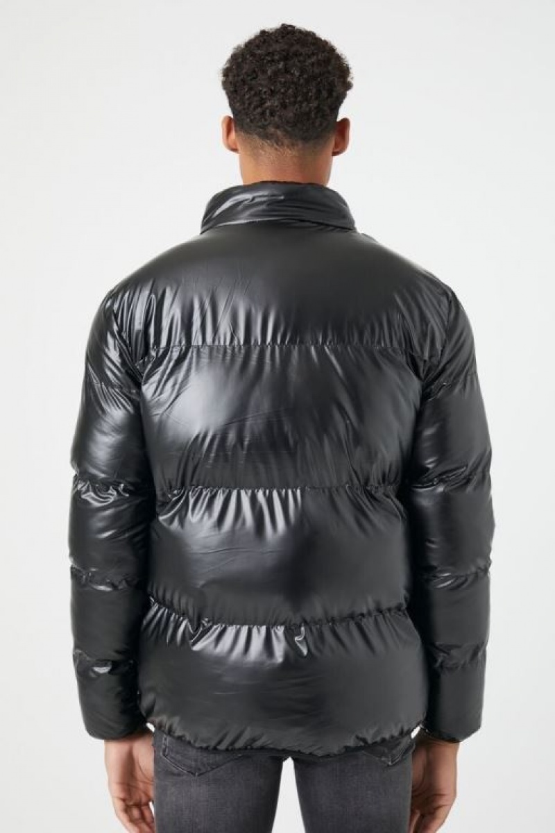 Casacas Forever 21 Zip Up Puffer Hombre Negras | fXNBFCrl4WQ